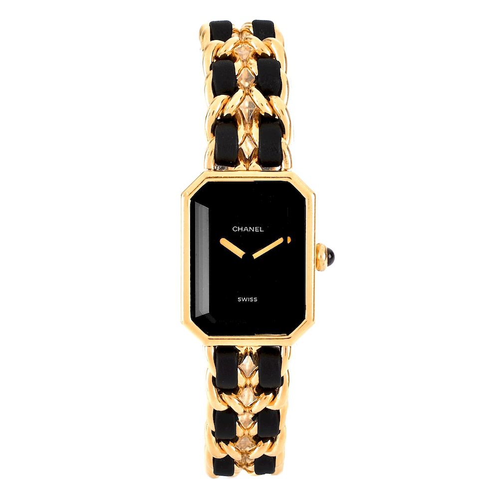 Appraisal: Chanel Premier Watch Chanel Premier L Watch Gold tone stainless