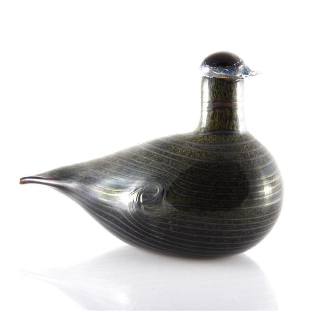 Appraisal: OIVA TOIKKA FINNISH B SCANDINAVIAN ART GLASS BIRD FIGURINE FOR