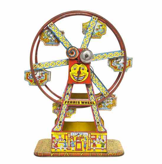 Appraisal: An J Chien Co Hercules Ferris Wheel having six carts