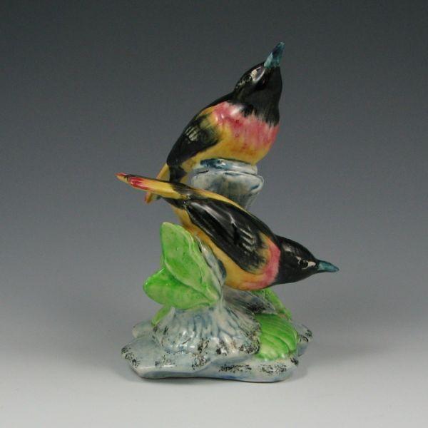 Appraisal: Stangl D Double Orioles Marked with small STANGL POTTERY BIRDS