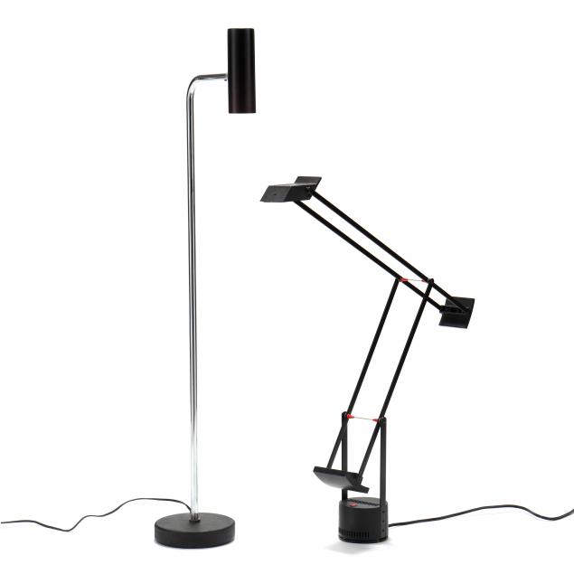 Appraisal: TWO MODERN TASK LAMPS Including a Tizio Classic Artimede desk