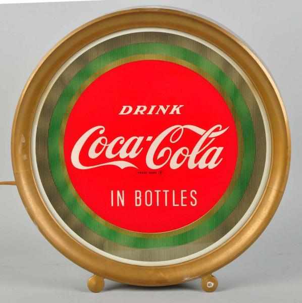 Appraisal: Coca-Cola Lighted Counter Sign s Glass front with plastic front