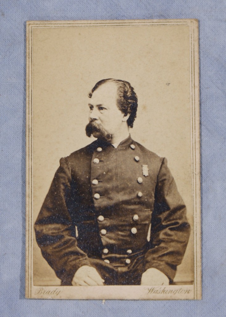 Appraisal: Civil War CDV of Brig Gen Morris with Brady back