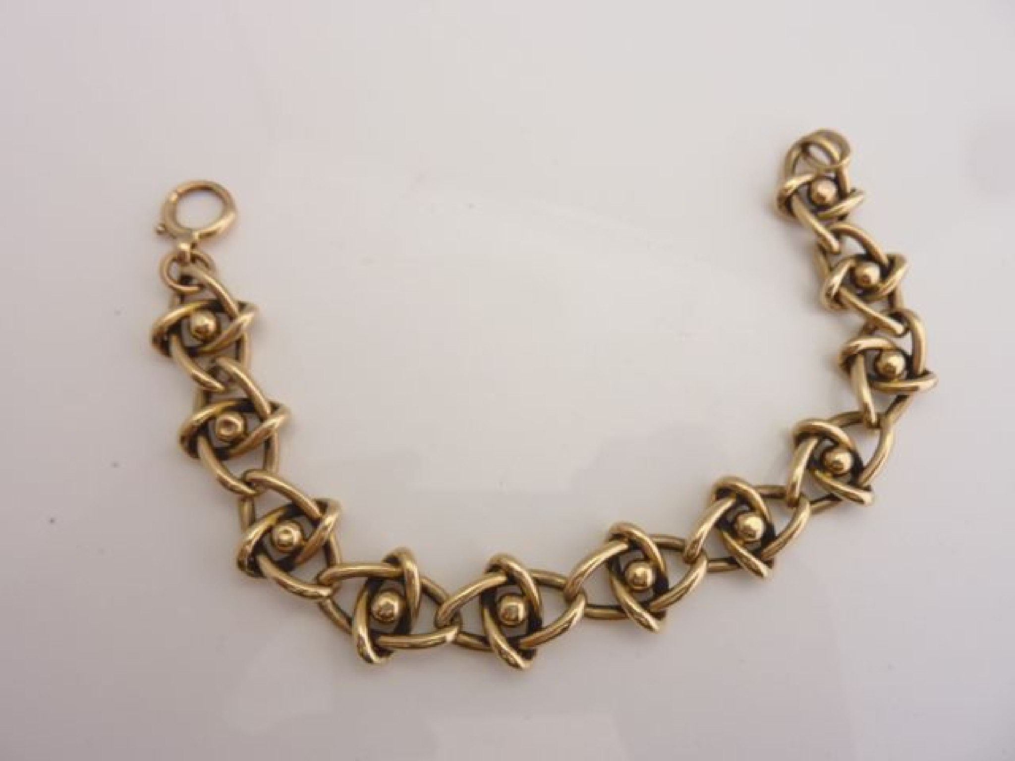 Appraisal: A ct gold fancy-link bracelet g