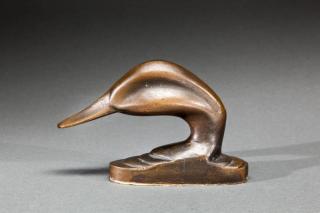 Appraisal: Duck Head after Joel Barber - bronze by by in