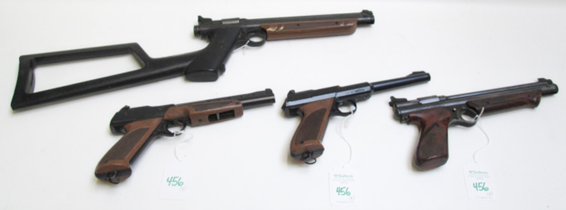 Appraisal: LOT OF FOUR AIR PISTOLS Crosman model Medalist II caliber