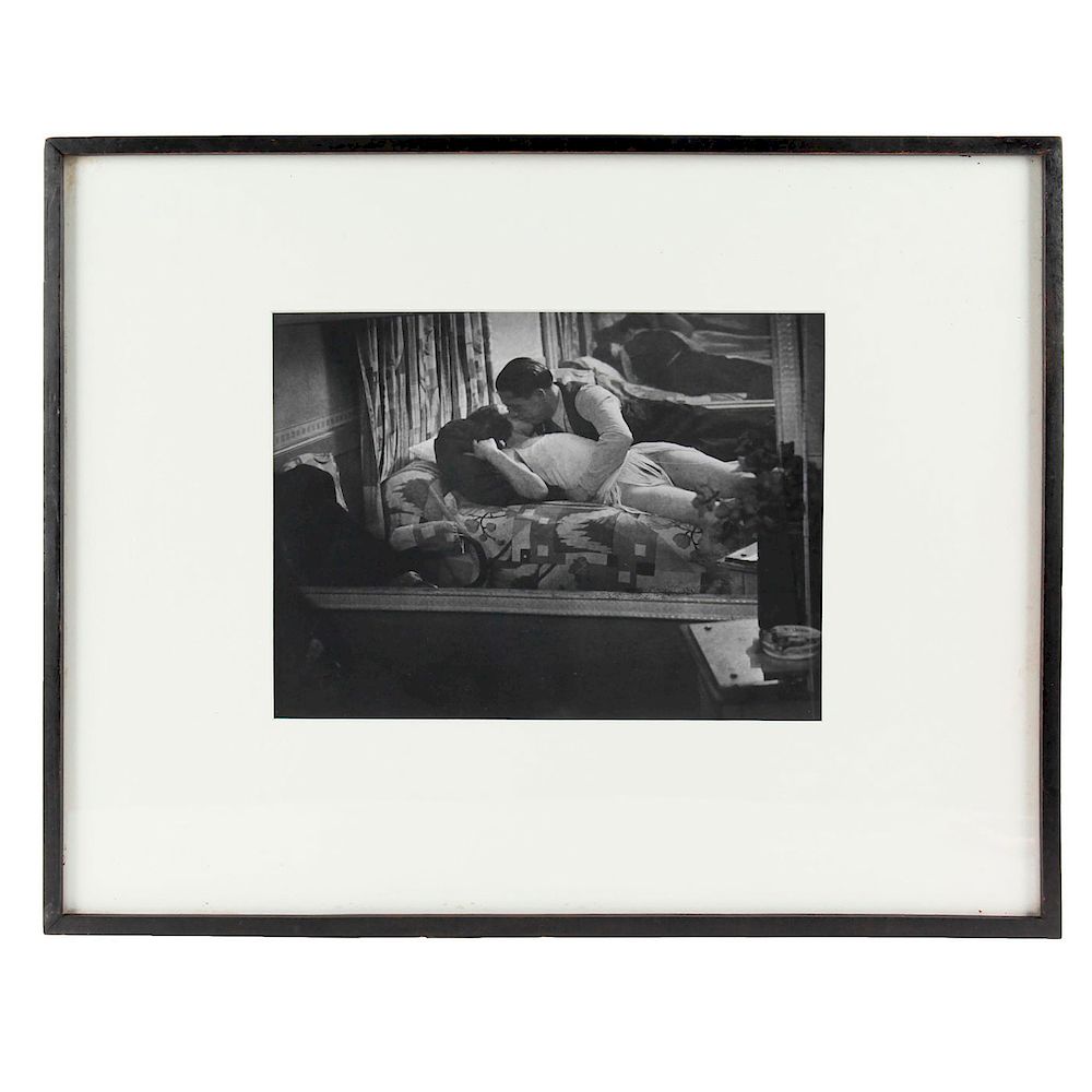 Appraisal: BRASSAI LOVERS REFLECTED IN MIRRORS C Gelatin silver print Signed