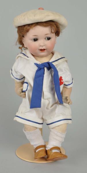 Appraisal: Bisque Head Baby Doll This doll is wearing a sailor