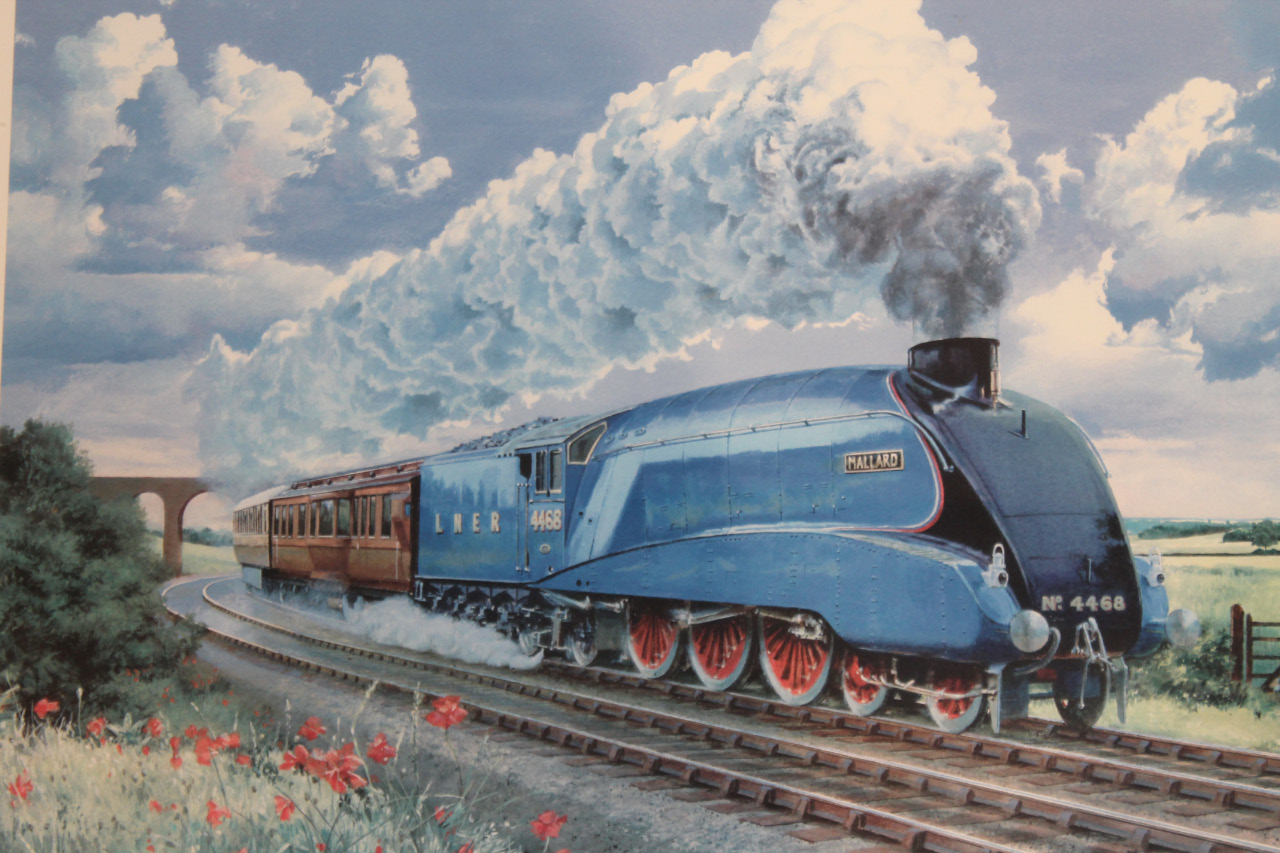 Appraisal: Mark Postlethwaite thC Flying Scotsman signed artist print limited edition