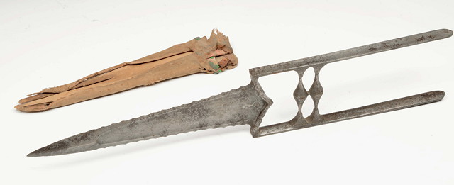 Appraisal: A TH CENTURY INDIAN KATAR with steel grip and a