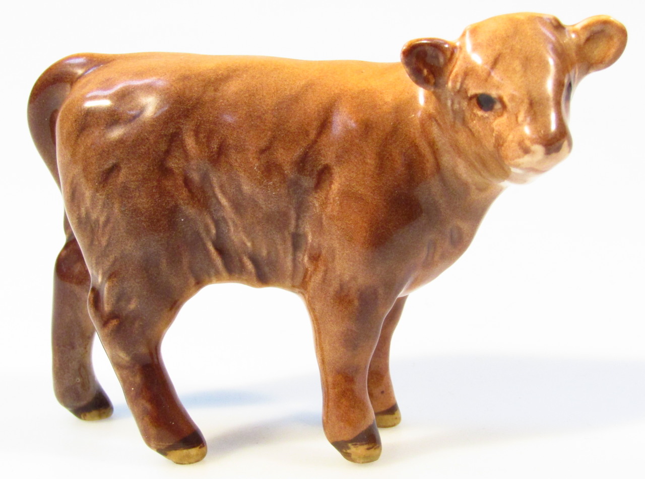 Appraisal: A Beswick pottery figure of a Highland calf black oval