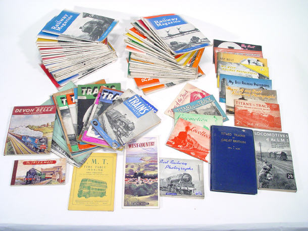 Appraisal: Collection of s and later steam locomotive and train magazines