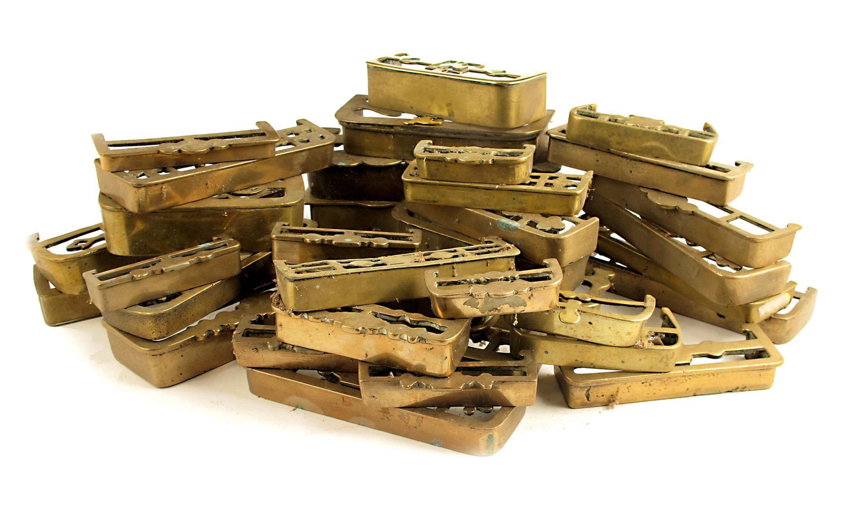 Appraisal: A collection of miniature brass fenders