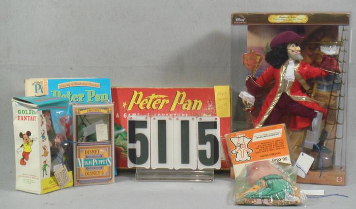 Appraisal: Peter Pan lot game mattel captain hook doll mint in