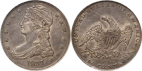 Appraisal: C AU PCGS Medium silver-gray surfaces with lighter accents on