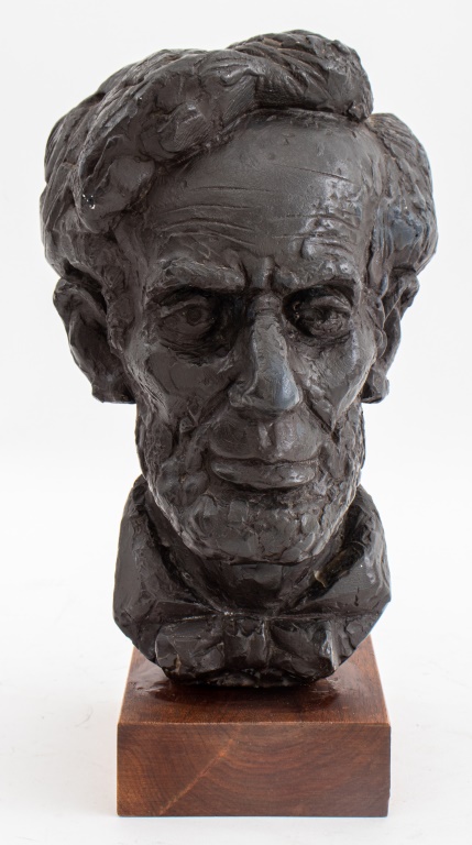 Appraisal: JOSEPH KONZAL 'ABRAHAM LINCOLN' PLASTER SCULPTURE Joseph Konzal American -