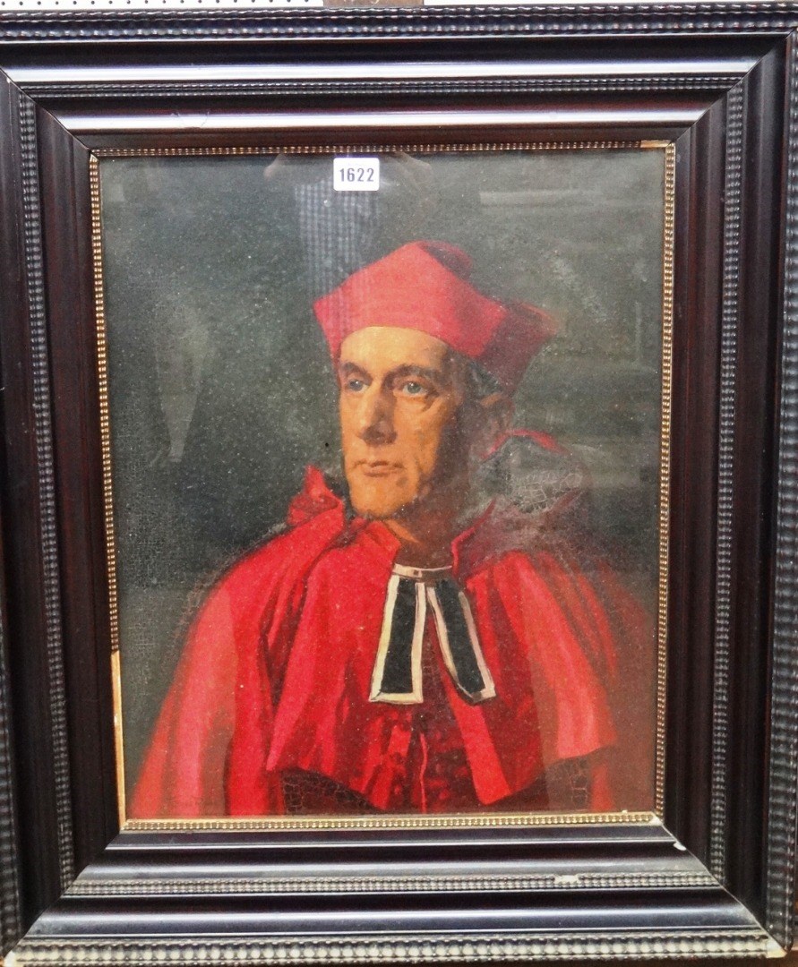 Appraisal: Toussa Rough early th century Portrait of Cardinal Robert Keen