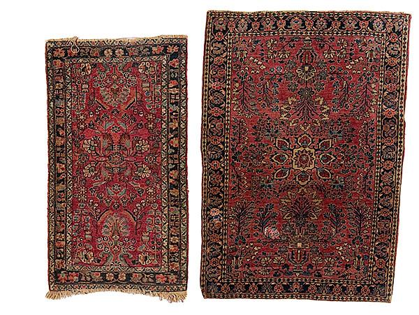 Appraisal: SAROUK RUG PLUS HAMADAN RUG Sarouk is Persia ca s