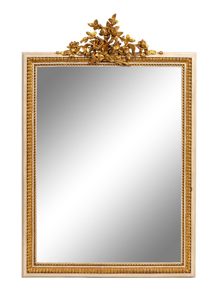 Appraisal: A Louis XVI Style Giltwood Mirror Height x width inches