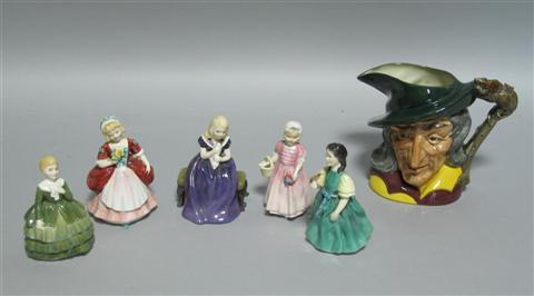 Appraisal: GROUP OF ROYAL DOULTON PORCELAIN Including a Pied Piper character