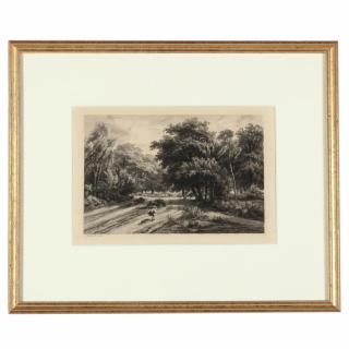 Appraisal: Charles Fran ois Daubigny French etching likely or earlier signed