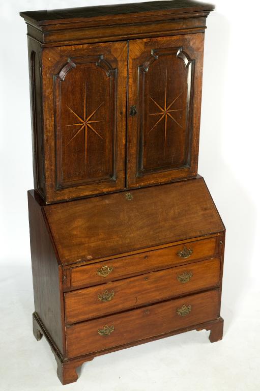 Appraisal: th CENTURY BUREAU BOOKCASE COMPOSED OF TWO PERIOD ELEMENTS the