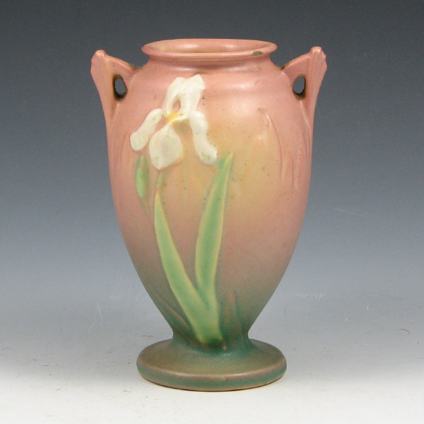 Appraisal: Roseville Iris - Vase Roseville Iris vase in pink and