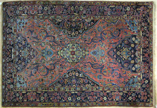 Appraisal: Persian carpet ca with overall floral design ' x '