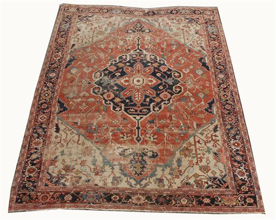 Appraisal: SERAPI CARPET Persia ca feet inches x feet Condition considerable