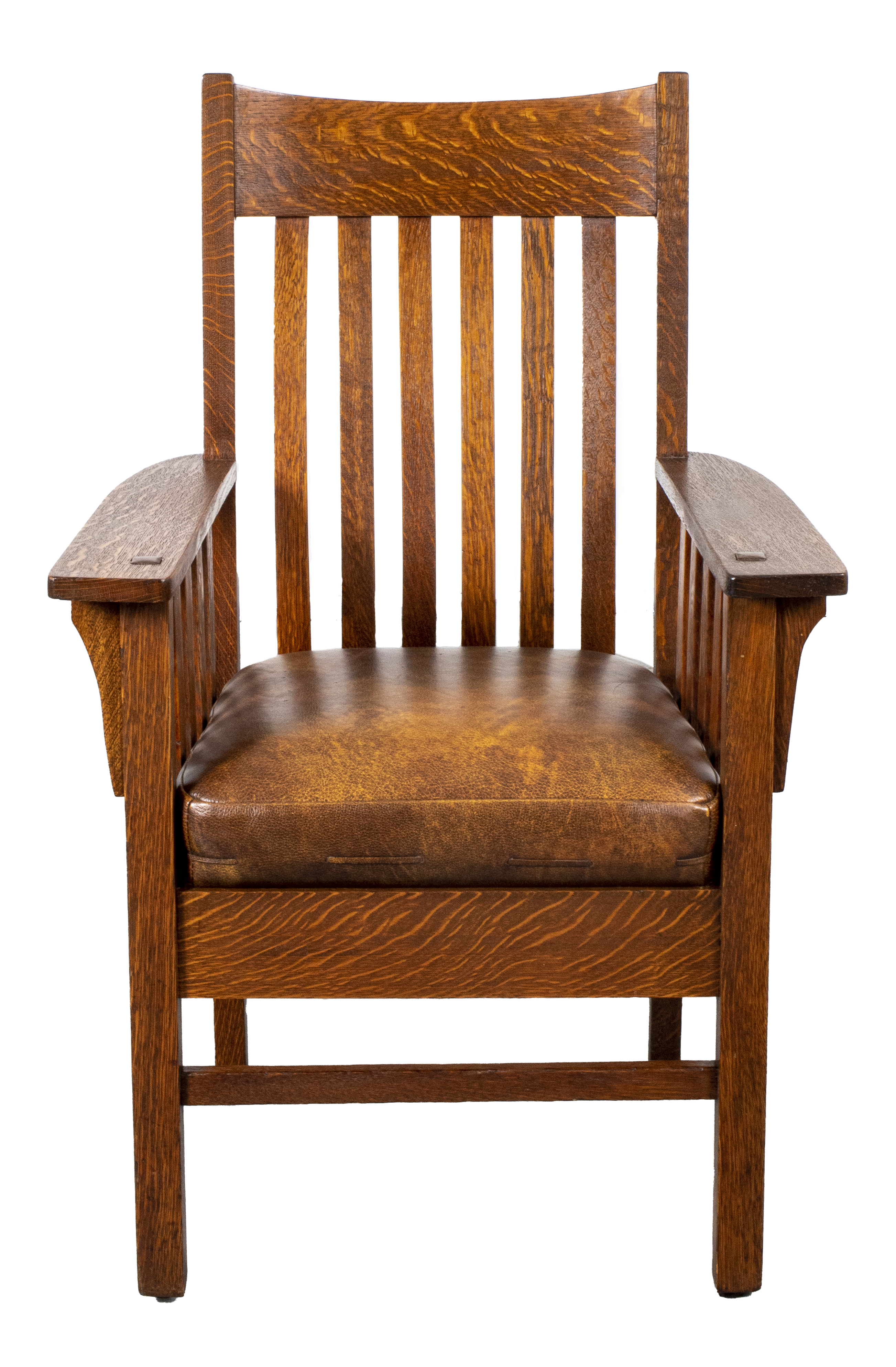 Appraisal: HARDEN ARTS CRAFTS MISSION ARMCHAIR Harden Arts and Crafts Mission