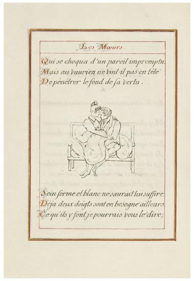 Appraisal: EROTICA -- BERANGER Pierre-Jean de - Chansons Paris manuscript on