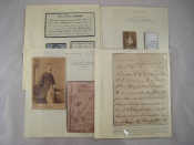 Appraisal: Historic photographs and letters including a signed letter from the