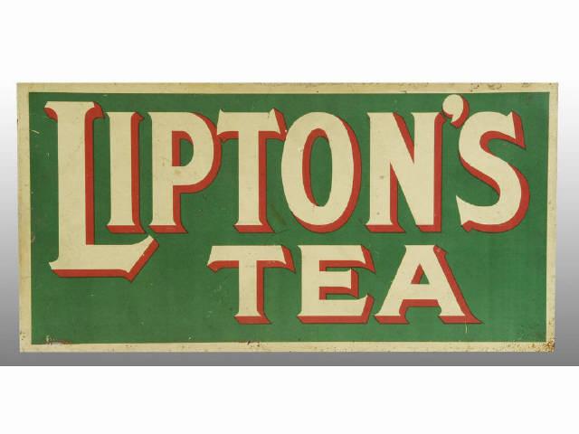 Appraisal: Lot of Lipton Tea Phillips Tea Flange Signs Description s