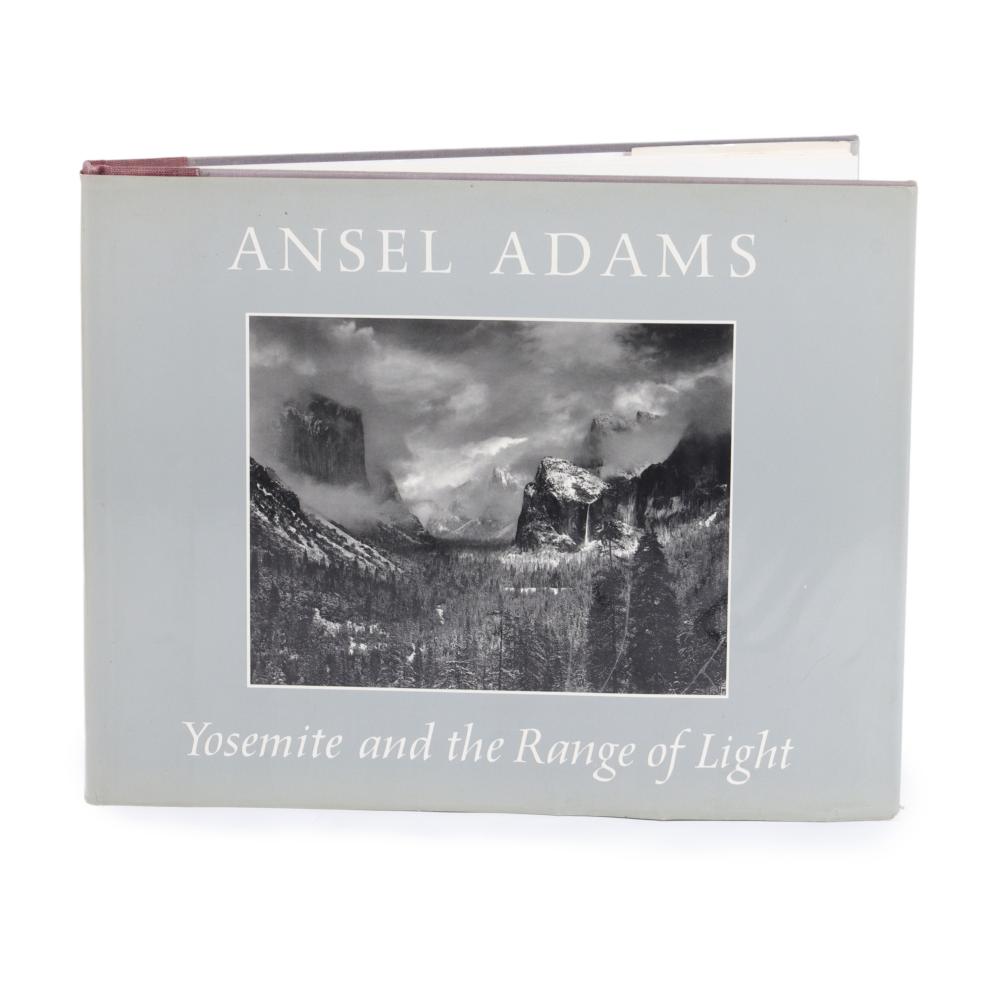 Appraisal: SIGNED ANSEL ADAMS YOSEMITE AND THE RANGE OF LIGHT PHOTOGRAPHY