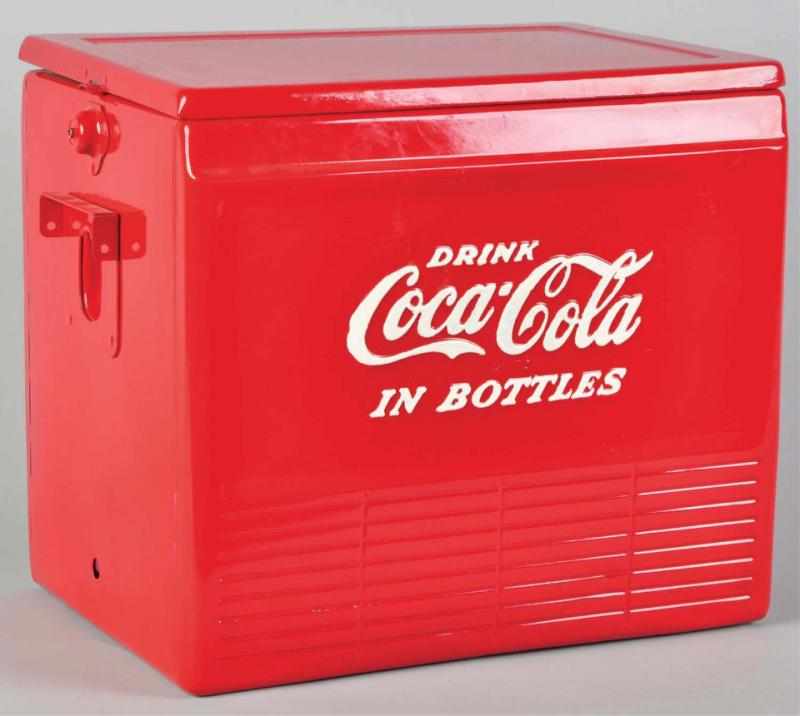 Appraisal: Coca-Cola Picnic Cooler s to s Restored and repainted interior