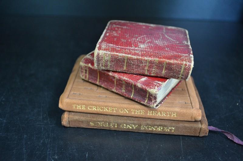 Appraisal: A GROUP OF FOUR MINIATURE BOOKS A GROUP OF FOUR