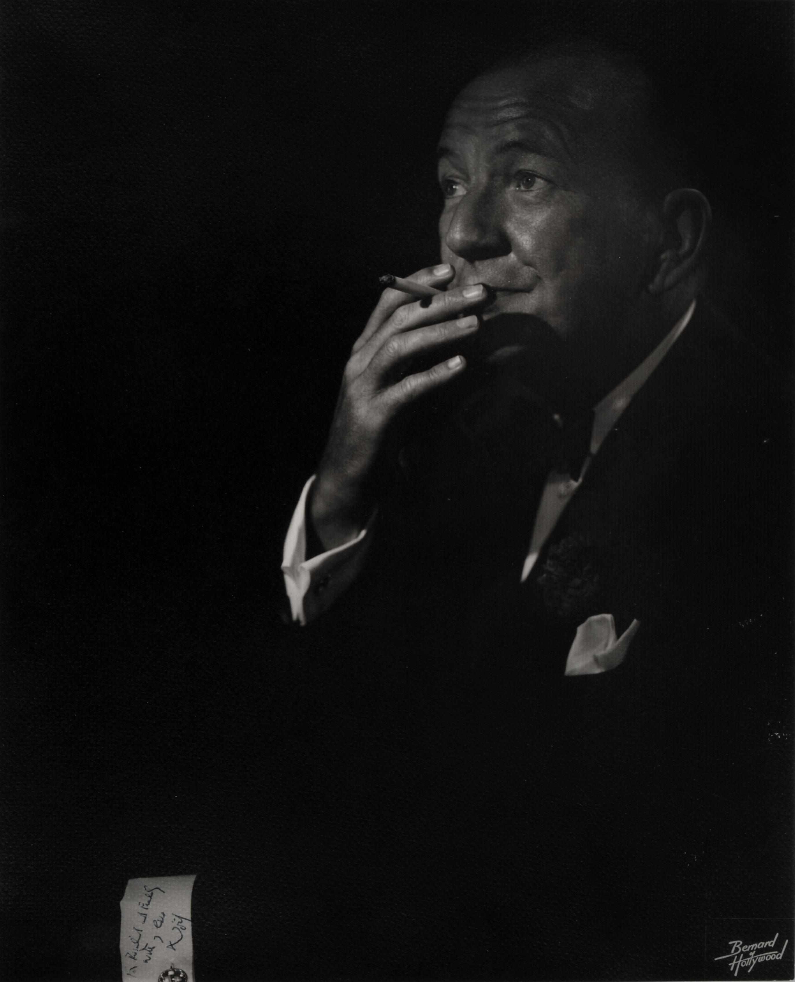 Appraisal: Noel Coward signed photograph Vintage silver print of Coward in