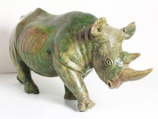 Appraisal: Stone Marcos Nyakuwa Marcos Nyakuwa African th century Rhinoceros carved