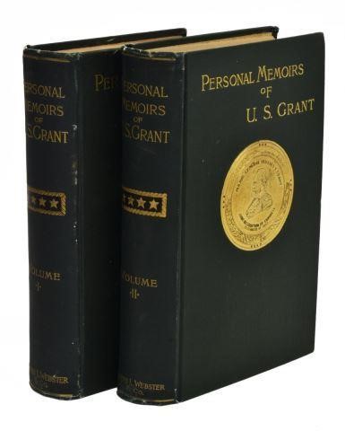 Appraisal: Volumes Books Personal Memoirs of U S Grant Ulysses S