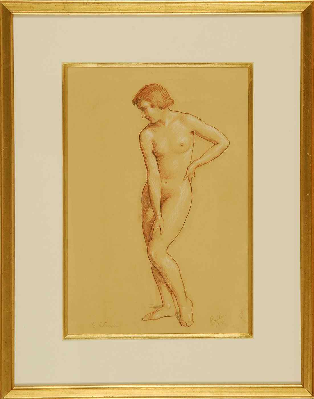 Appraisal: WILLIAM MCGREGOR PAXTONAmerican - Portrait of a nude Signed lower