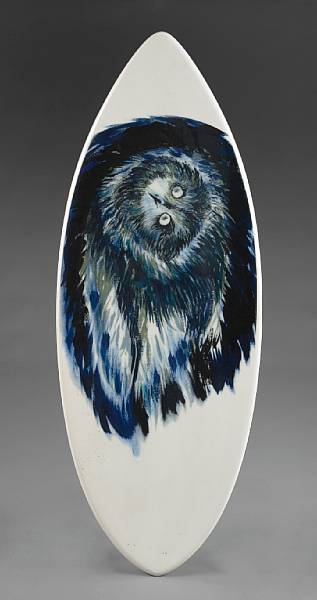 Appraisal: Raymond Pettibon American born Owl signed 'Raymond Pettibon' on the