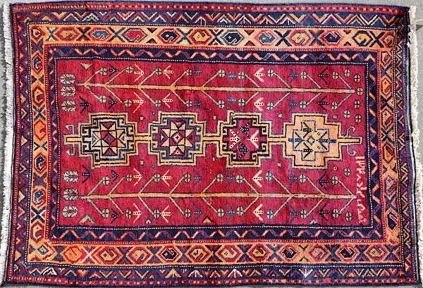 Appraisal: A HANDWOVEN CAUCASIAN ORIENTAL CARPET CIRCA A HANDWOVEN CAUCASIAN ORIENTAL