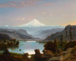 Appraisal: WILLIAM SAMUEL PARROTT - Mt Hood Northwest Coast oil on