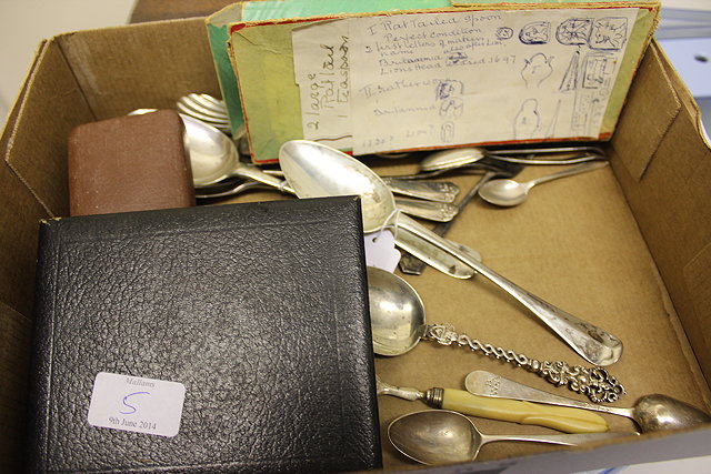 Appraisal: A SMALL GROUP OF GEORGIAN AND LATER CUTLERY together with