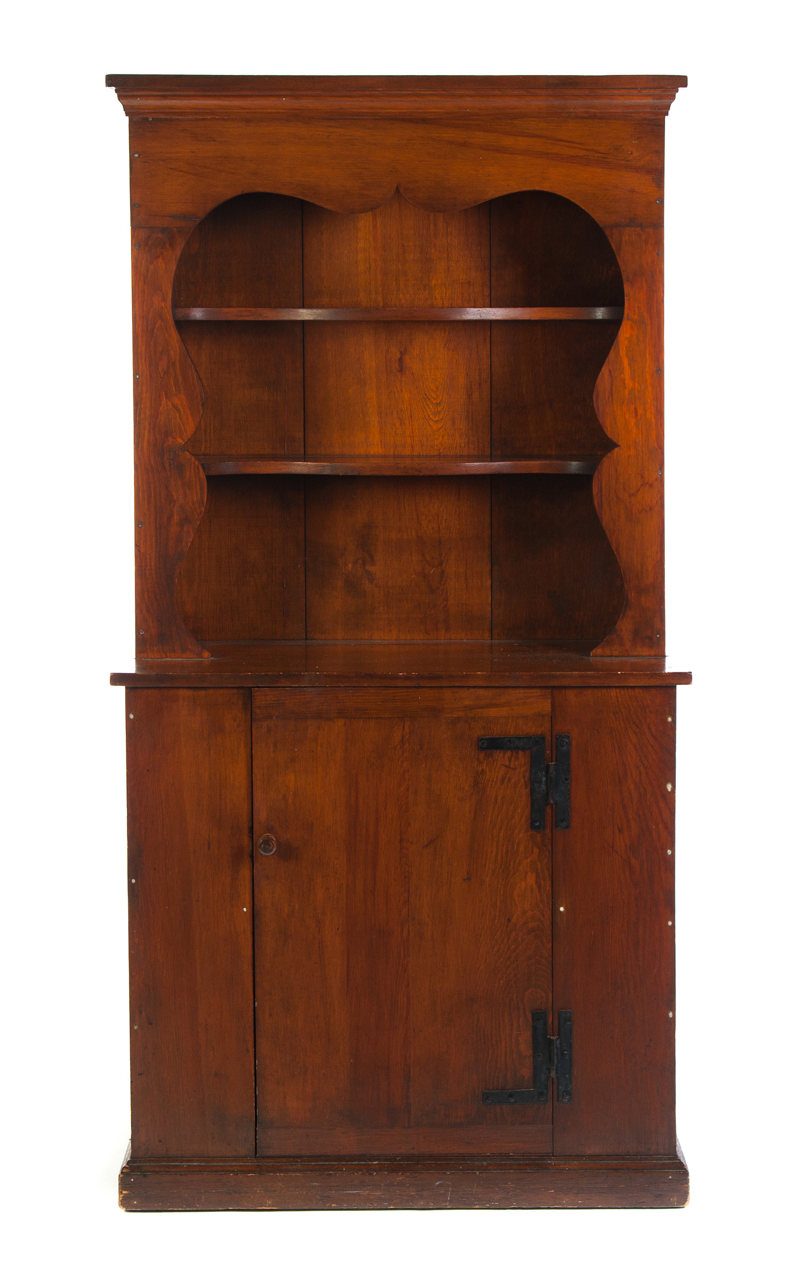 Appraisal: ONE-PIECE COUNTRY STEPBACK CUPBOARD BY WALLACE NUTTING American th century