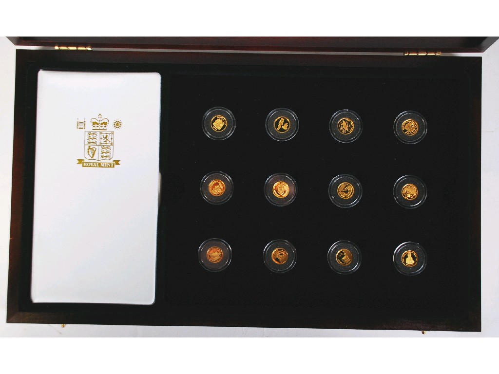 Appraisal: ROYAL MINT 'The Precious Fine Gold Collection' TWENTY FOUR MINIATURE