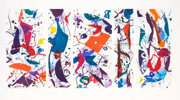 Appraisal: n a Sam Francis American - The Five Continents in