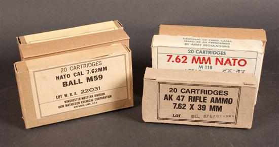 Appraisal: Group of ammunition including boxes of cartridges for mm special