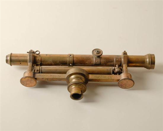 Appraisal: An E-M th C Brass Surveyor's Scope engraved with the