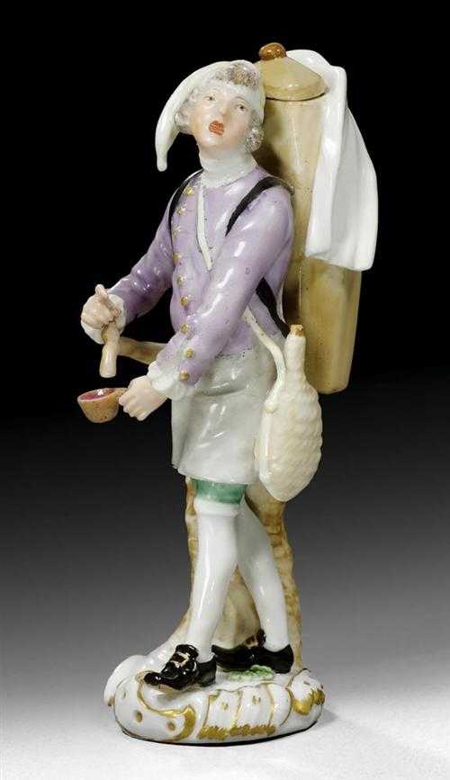 Appraisal: IPTISANEN H NDLER' LICORICE WATER SELLER Meissen second half of